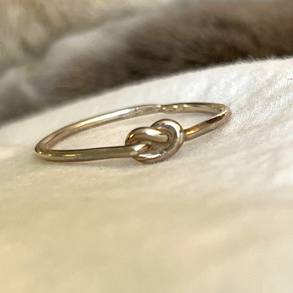 Silver Knot Stacking Ring - Picture 3 of 4